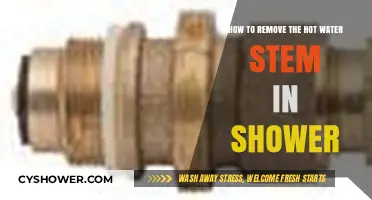 Easy Guide to Removing Your Shower's Hot Water Stem