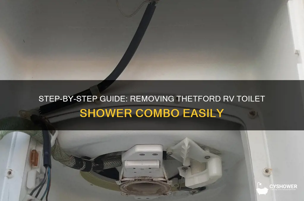 how to remove thetford rv toilet shower combo
