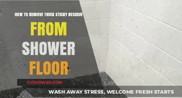 Effective Ways to Remove Stubborn Sticky Residue from Your Shower Floor