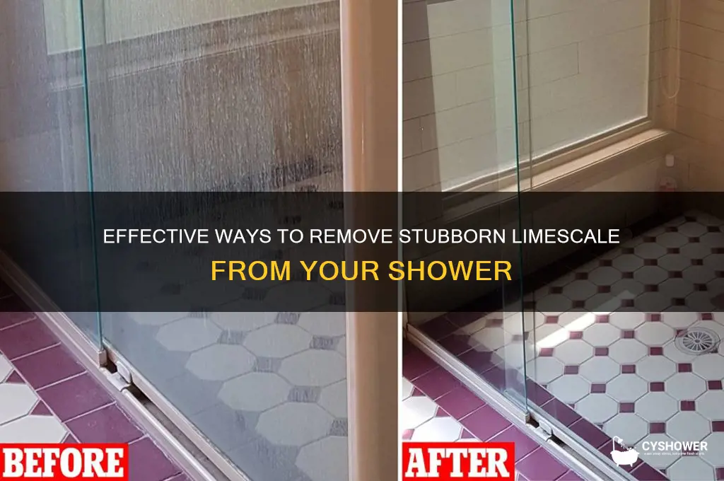 how to remove tough limescale from shower