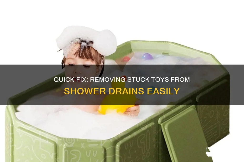 how to remove toy from shower drain