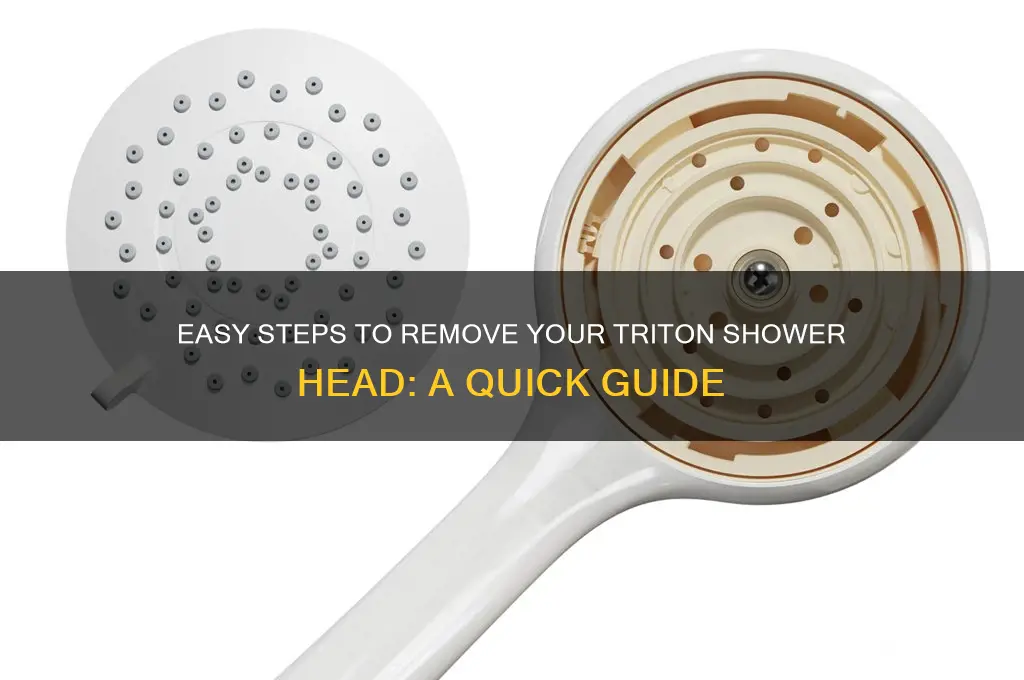 how to remove triton shower head