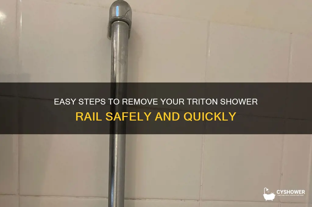 how to remove triton shower rail