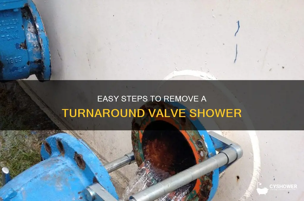 how to remove turnaround valve shower