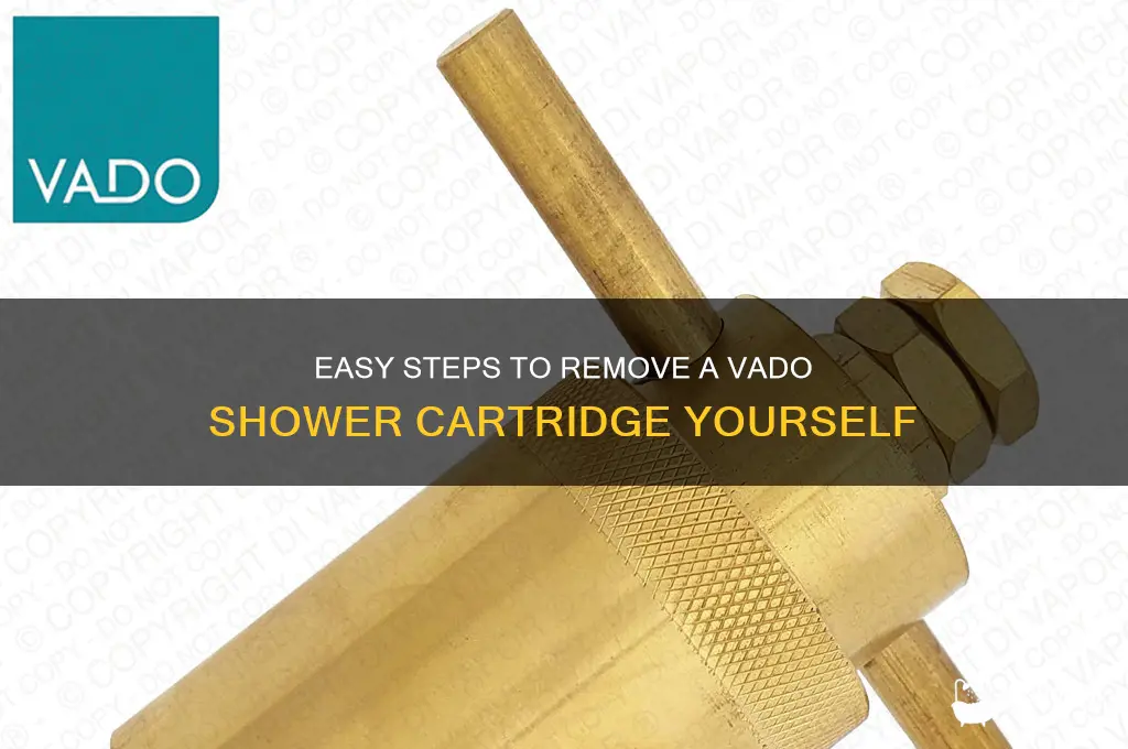 how to remove vado shower cartridge