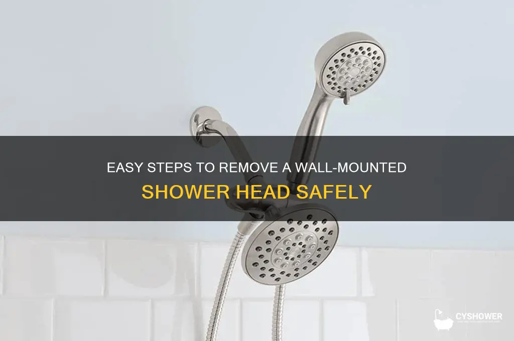how to remove wall mounted shower head