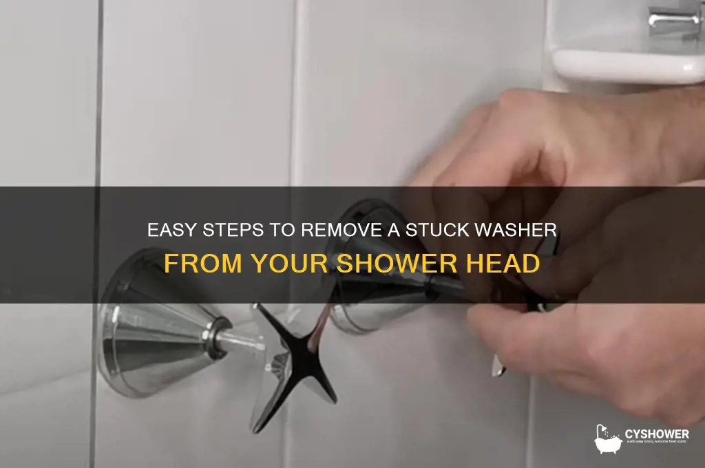 how to remove washer from shower head
