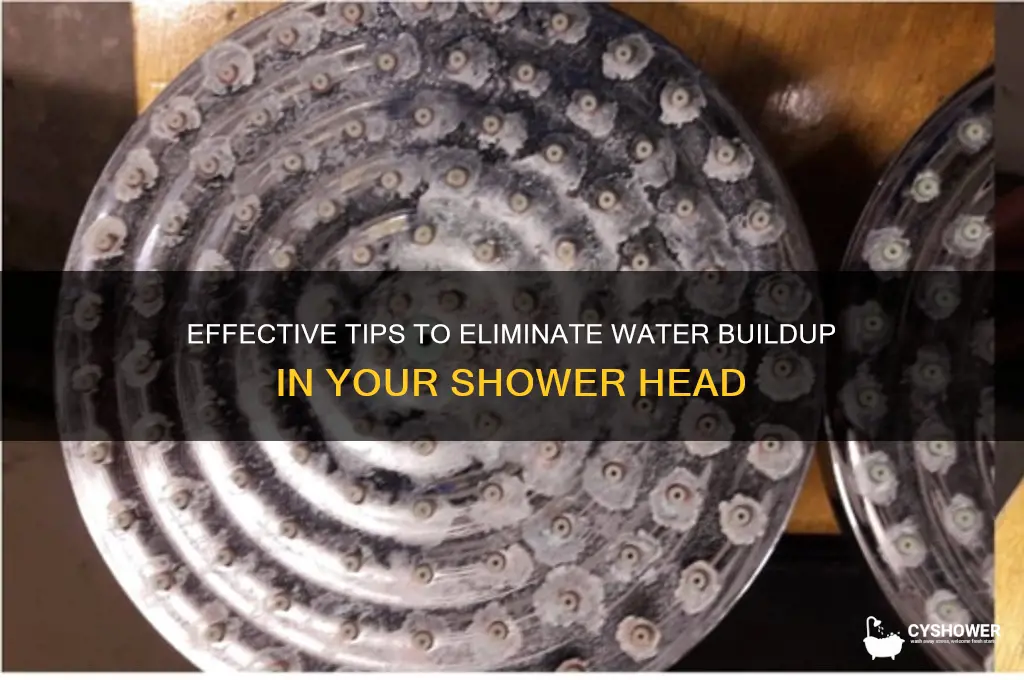 how to remove water buildup from shower head