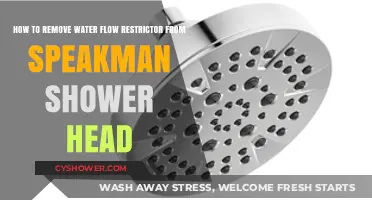 Easy Guide: Removing Water Flow Restrictor from Speakman Shower Head