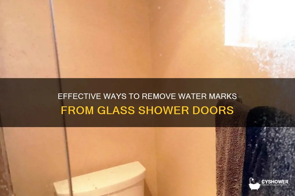 how to remove water marks from glass shower door