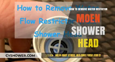 Easy Steps to Remove Water Restrictor from Moen Shower Head
