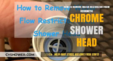 Efficiently Remove Water Restrictor from H2Okinetic Chrome Shower Head Guide