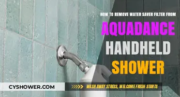 Easy Steps to Remove Water Saver Filter from Aquadance Shower