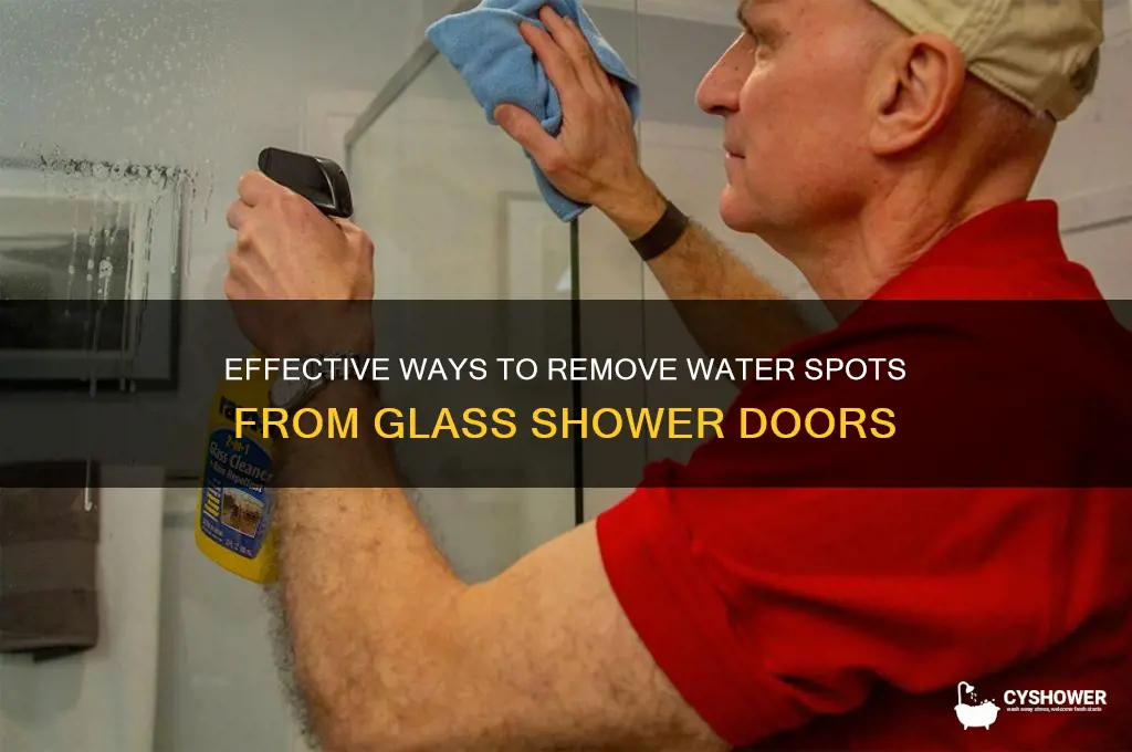 how to remove water spots from glass shower doors