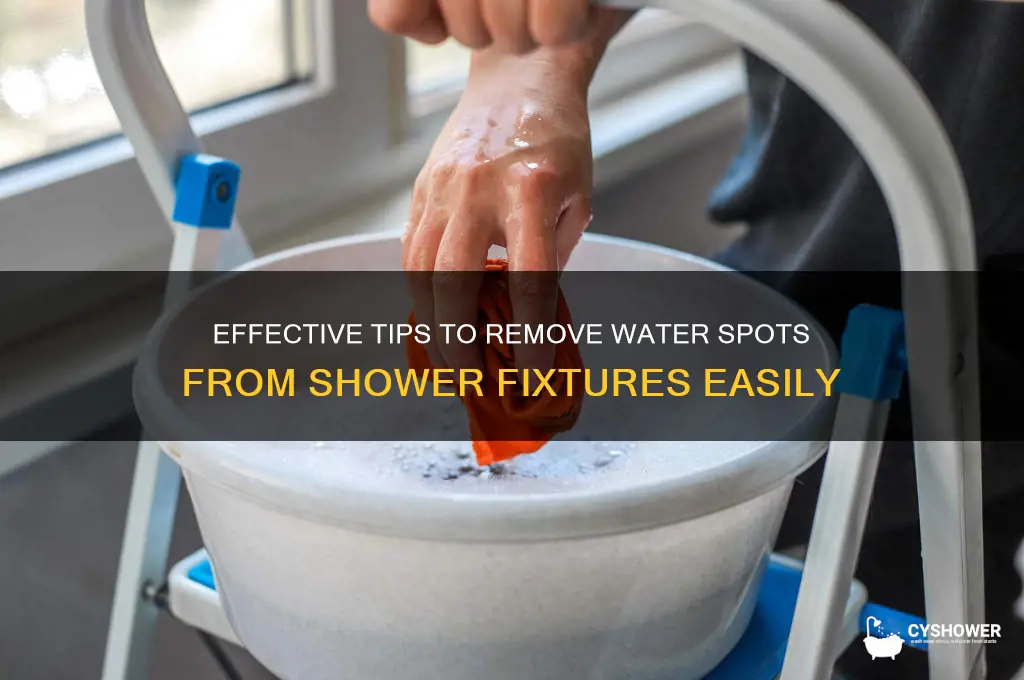 how to remove water spots from shower fixtures