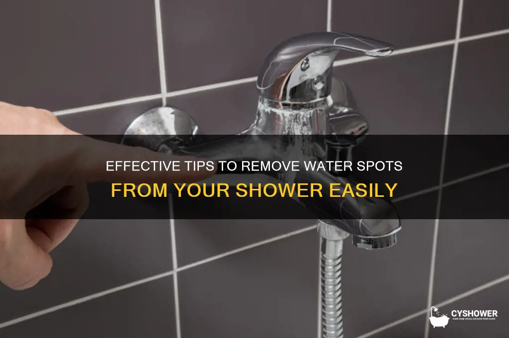 how to remove water spots from shower