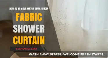 Effective Tips to Remove Water Stains from Fabric Shower Curtains