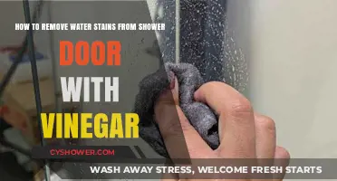 Effective Vinegar Method to Remove Water Stains from Shower Doors