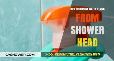 Effective Ways to Remove Water Stains from Your Shower Head