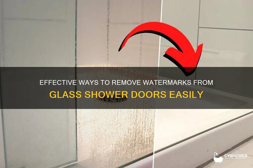 how to remove watermarks from glass shower doors