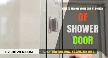 Fixing Shower Door Issues: Removing the White Clip at the Bottom