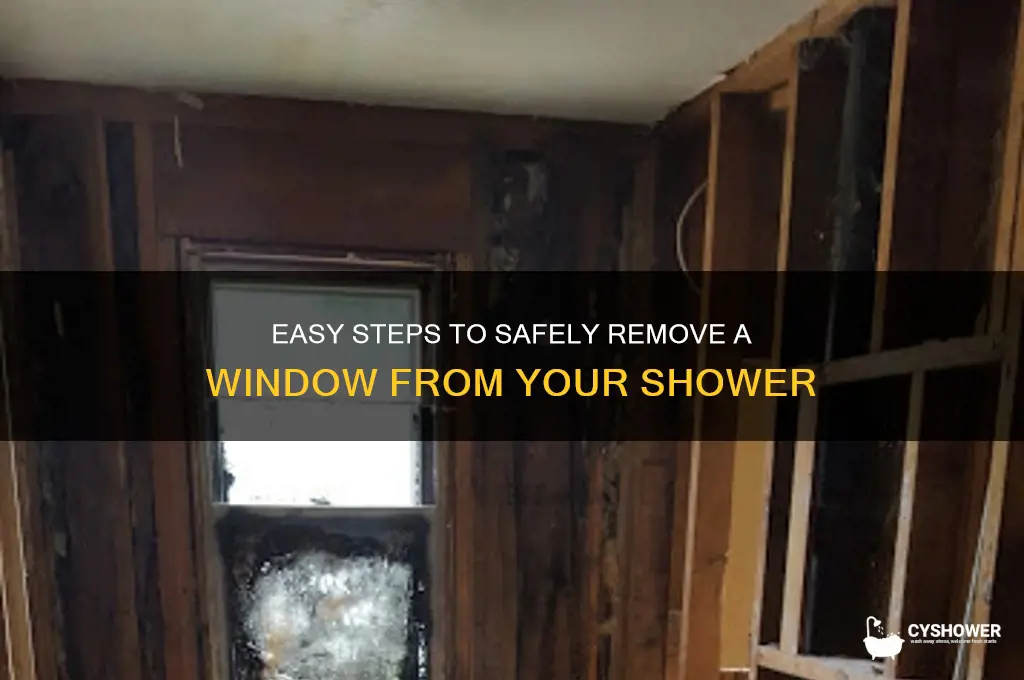 how to remove window from shower