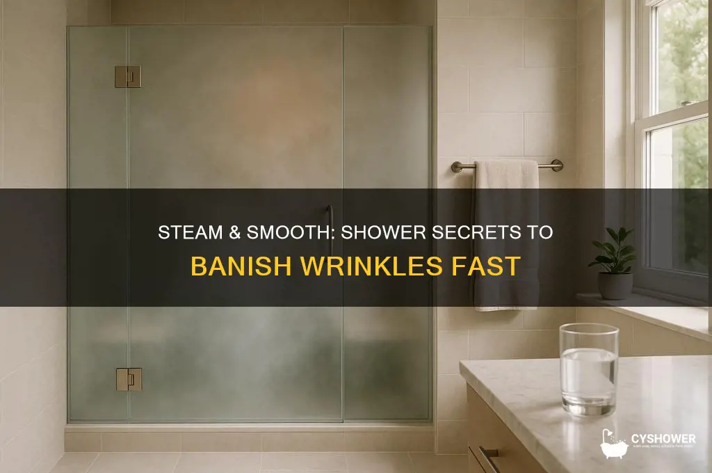 how to remove winkles in the shower