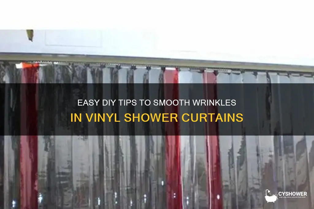 how to remove wrinkles from vinyl shower curtain