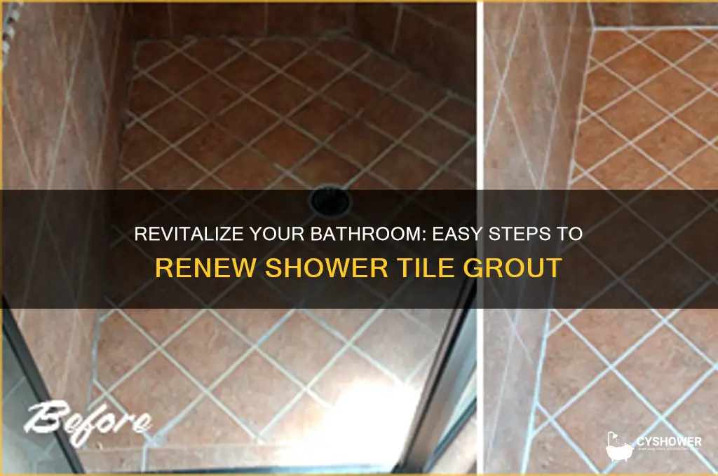 how to renew shower tile grout
