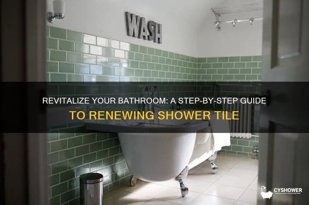 how to renew shower tile