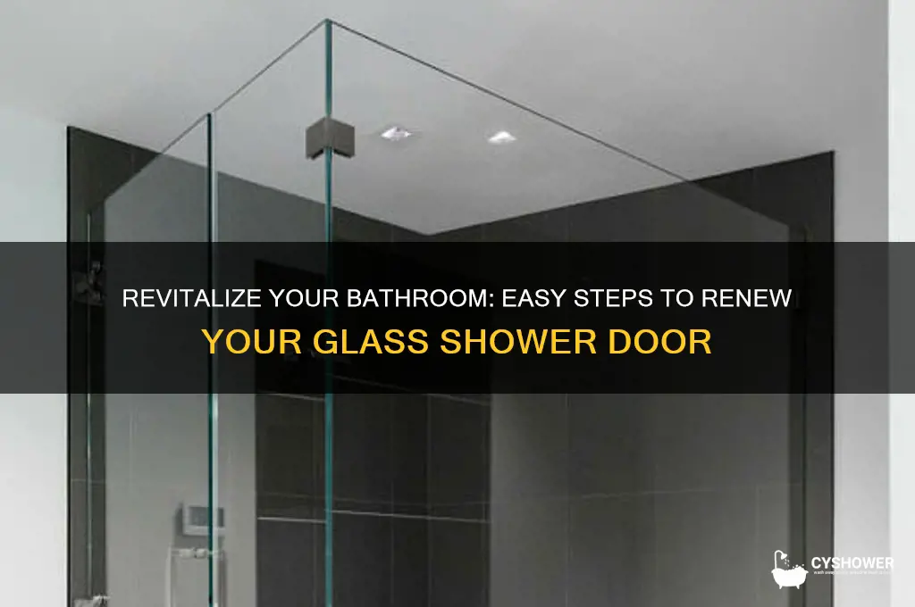 how to renew your standing shower with glass door