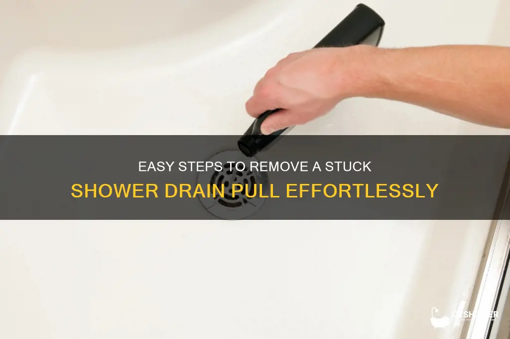 how to reomove shower drain pull