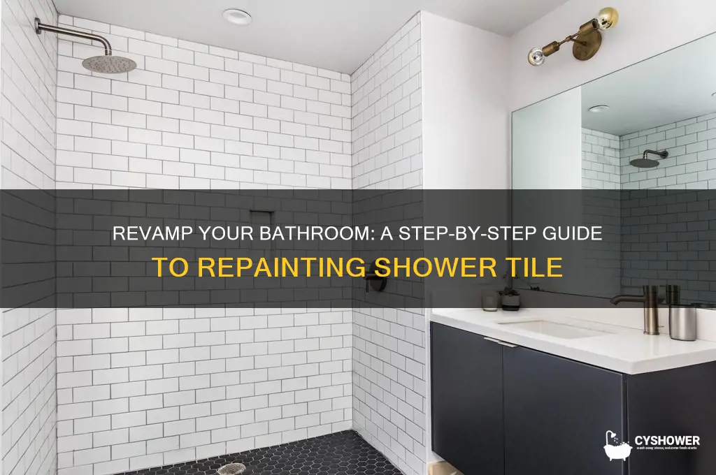 how to repaint shower tile
