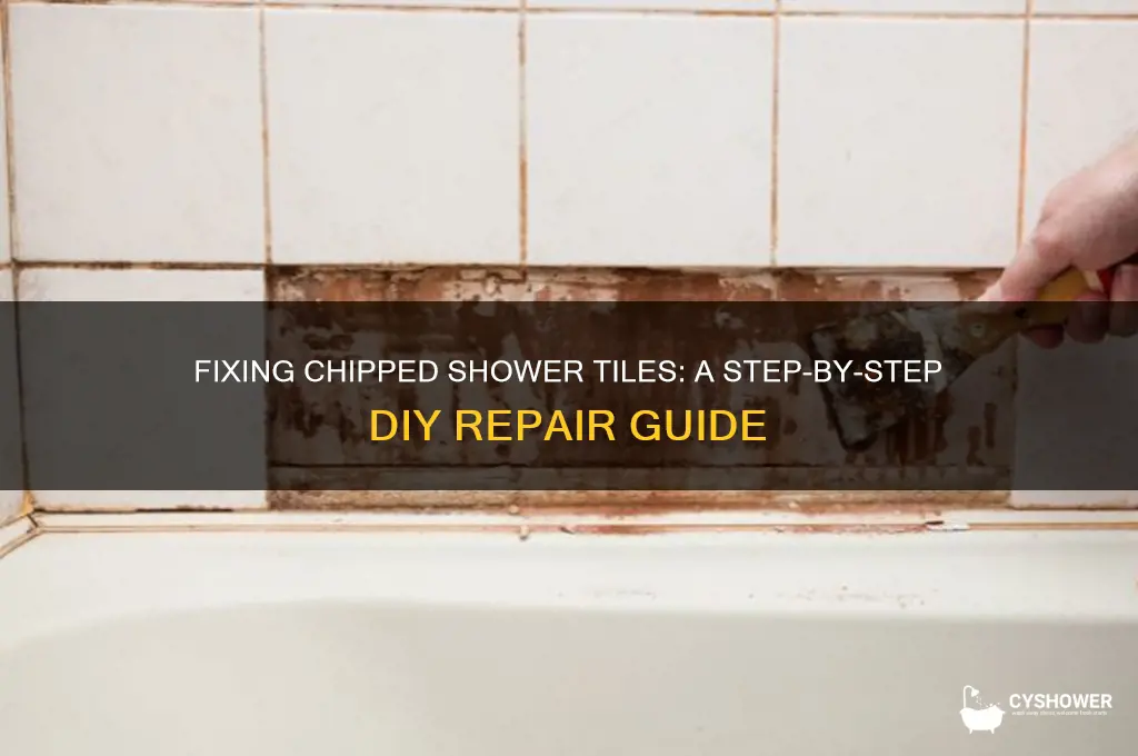 how to repair a chipped shower tile