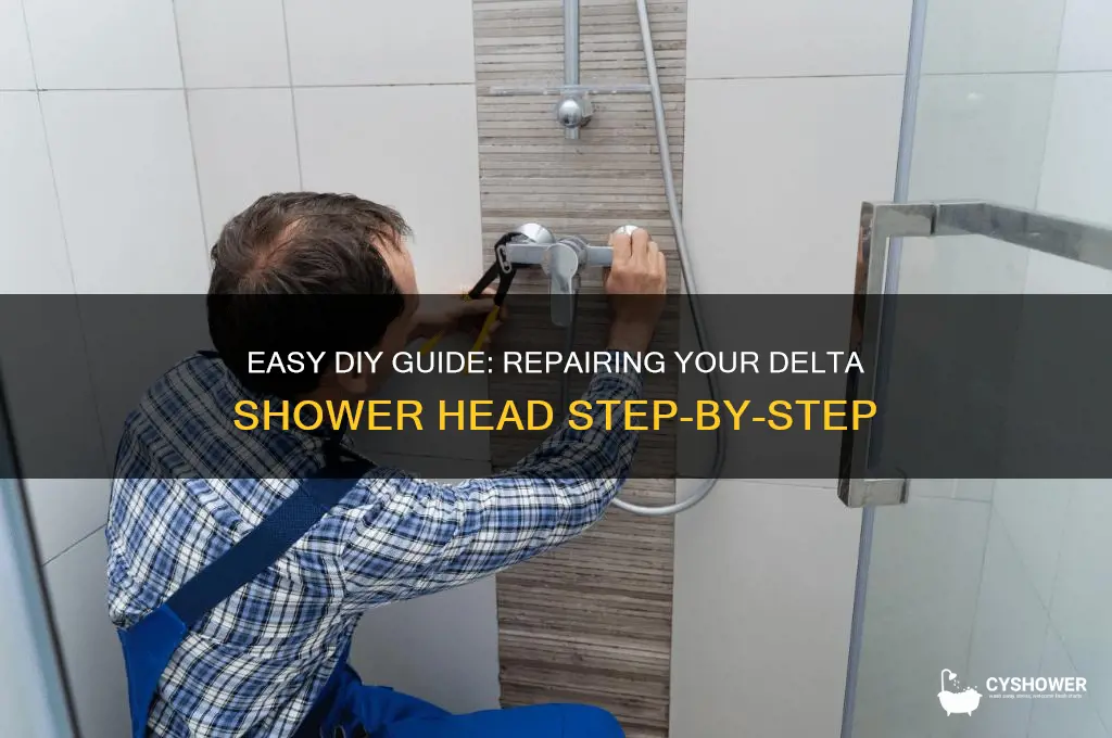 how to repair a delta shower head