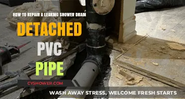 Fixing a Leaking Shower Drain: Reattaching Detached PVC Pipe Guide