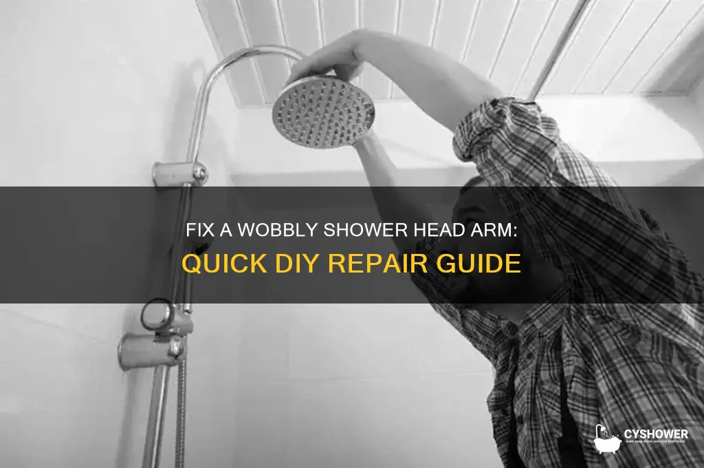 how to repair a loose shower head arm