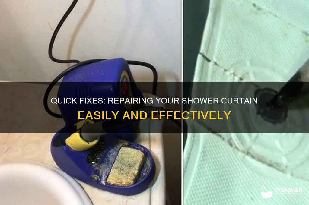 how to repair a shower curtain