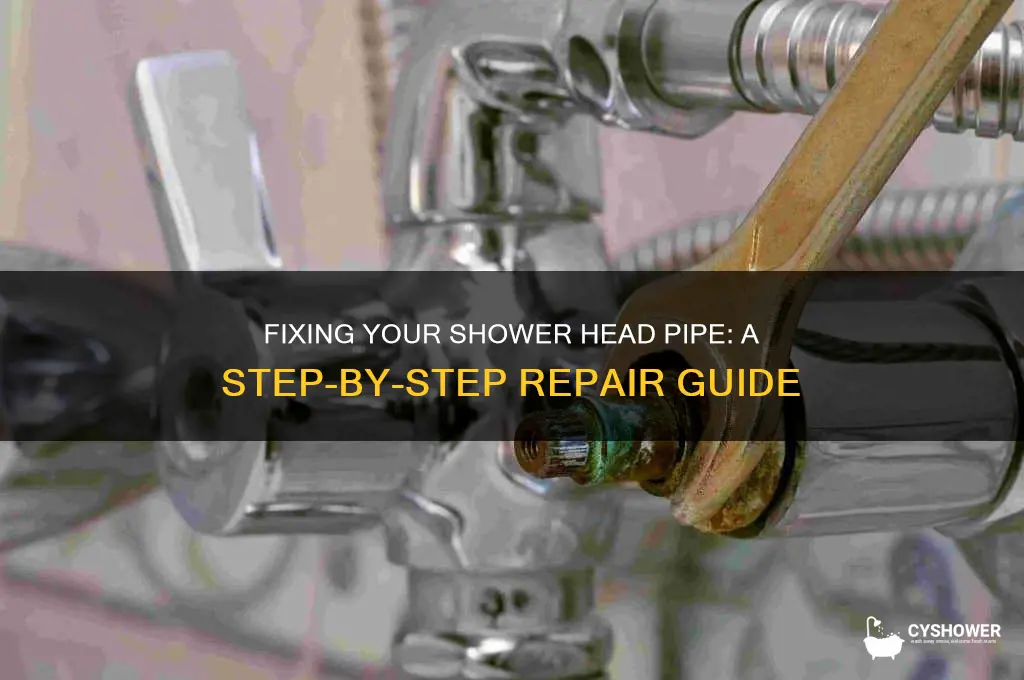 how to repair a shower head pipe
