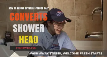 Fix Your Bathtub Stopper and Shower Head Conversion Easily