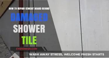 Repairing Cement Board Behind Damaged Shower Tile: A Step-by-Step Guide