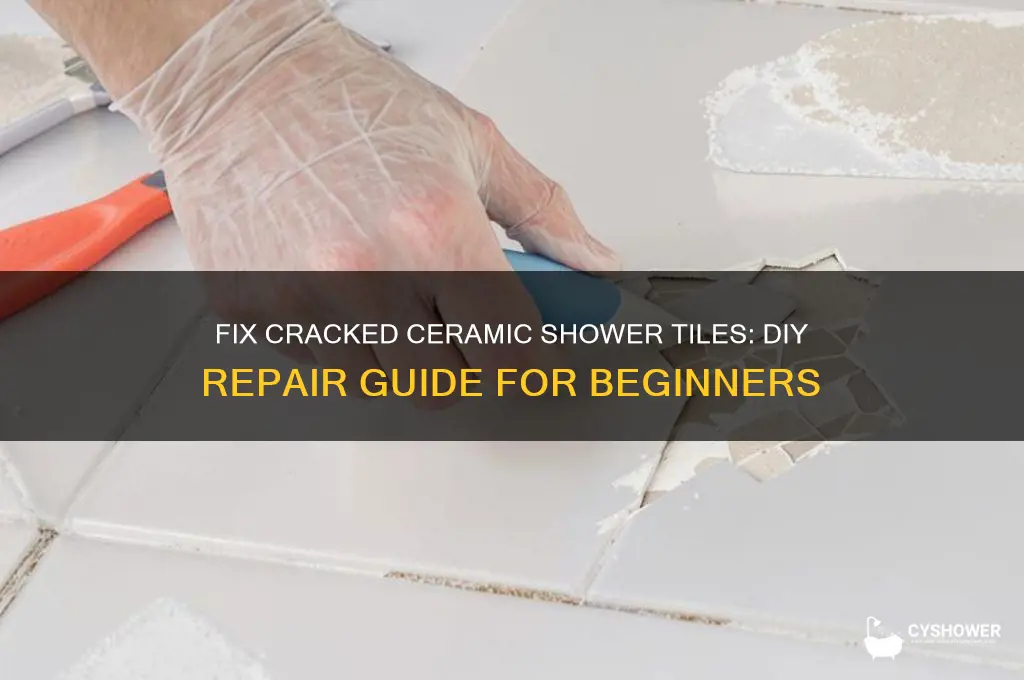 how to repair cracked ceramic shower tile