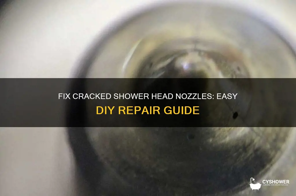 how to repair cracked shower head nozzles