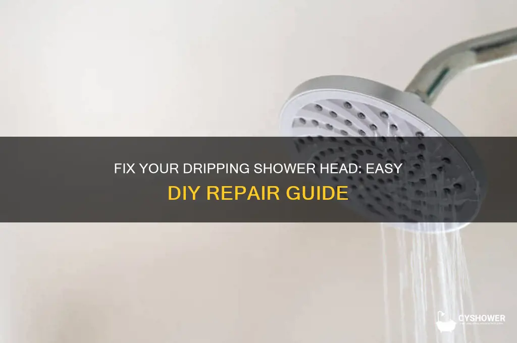 how to repair dripping shower head