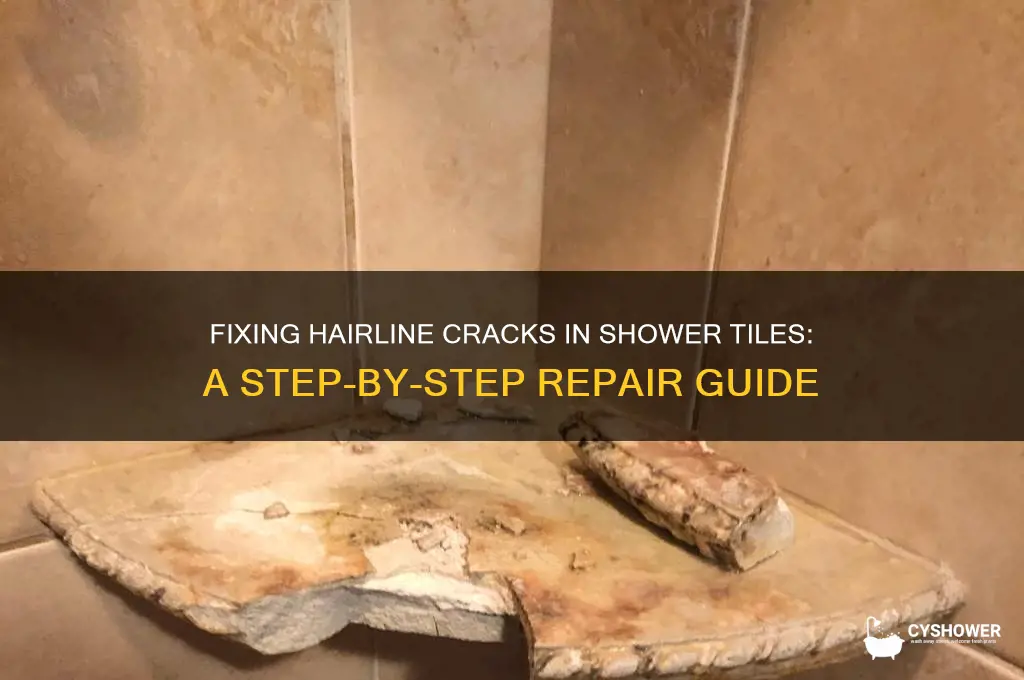how to repair hairline crack in shower tile