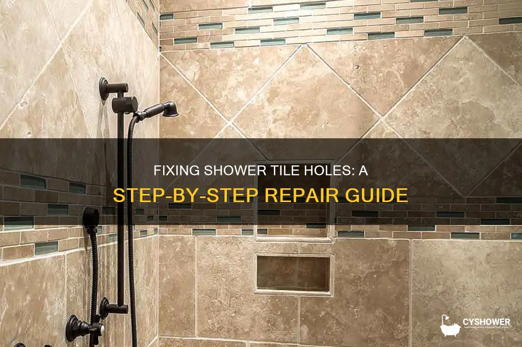 how to repair hole in shower tile