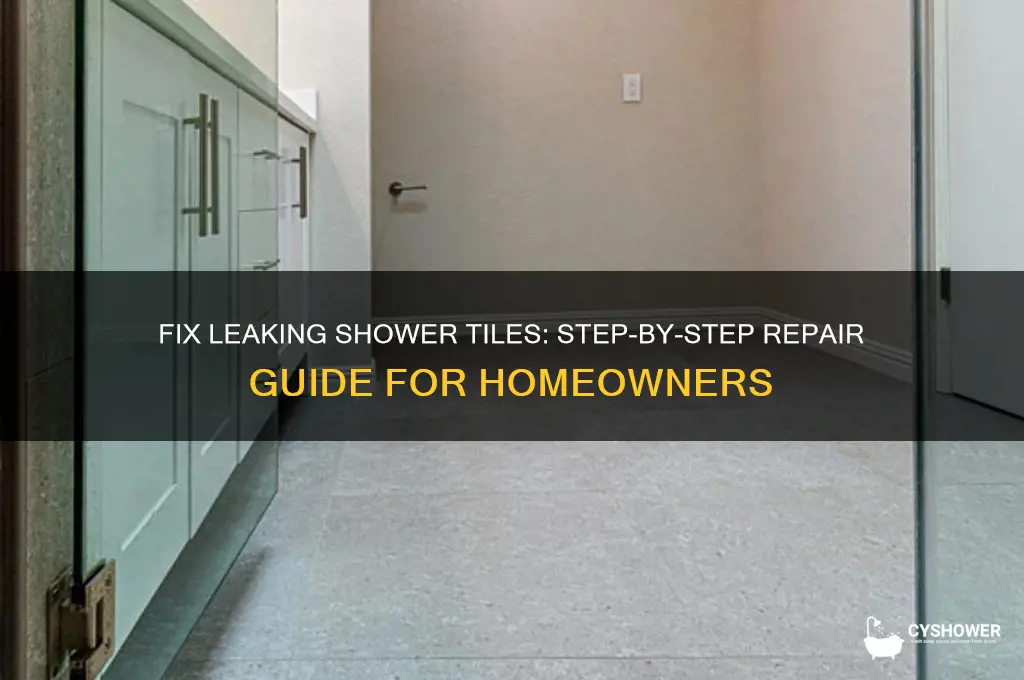 how to repair leaking shower tiles