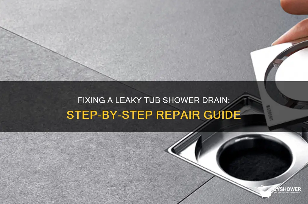how to repair leakjameco tub shower drain