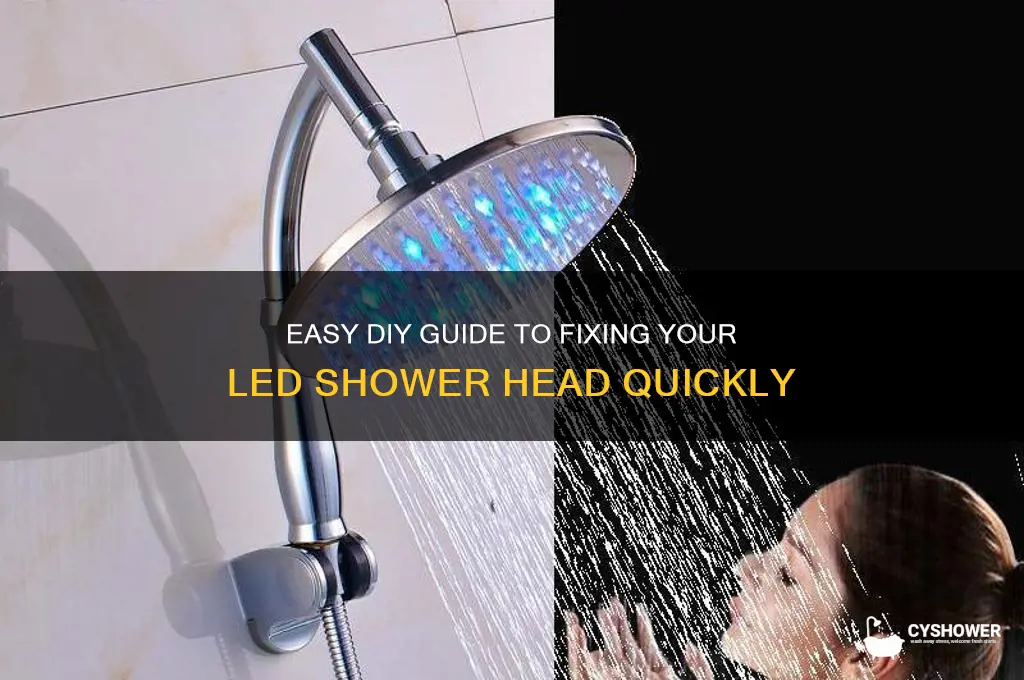 how to repair led shower head