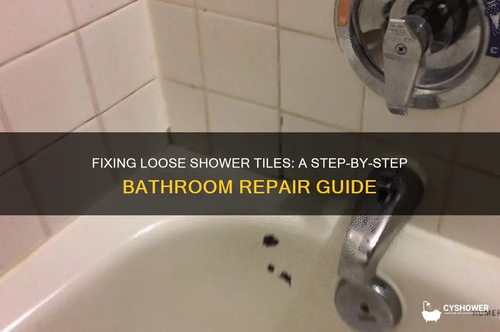 how to repair loose bathroom shower tile